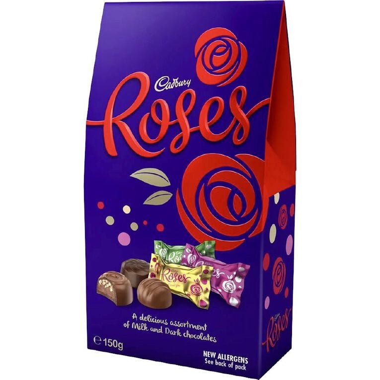 SOCOLA ĐEN / SỮA MIX NHIỀU LOẠI Cadbury ROSES, 150g