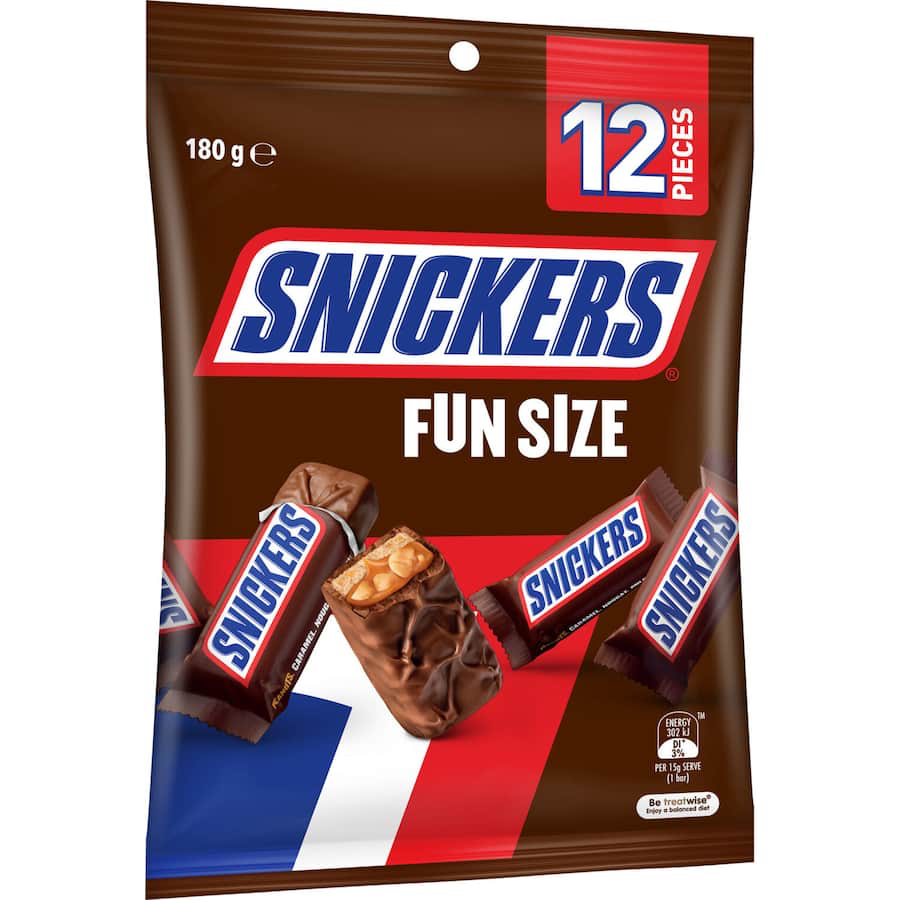 TÚI 12 VIÊN SOCOLA Snickers / Mars Fun Size, 180g - 192g