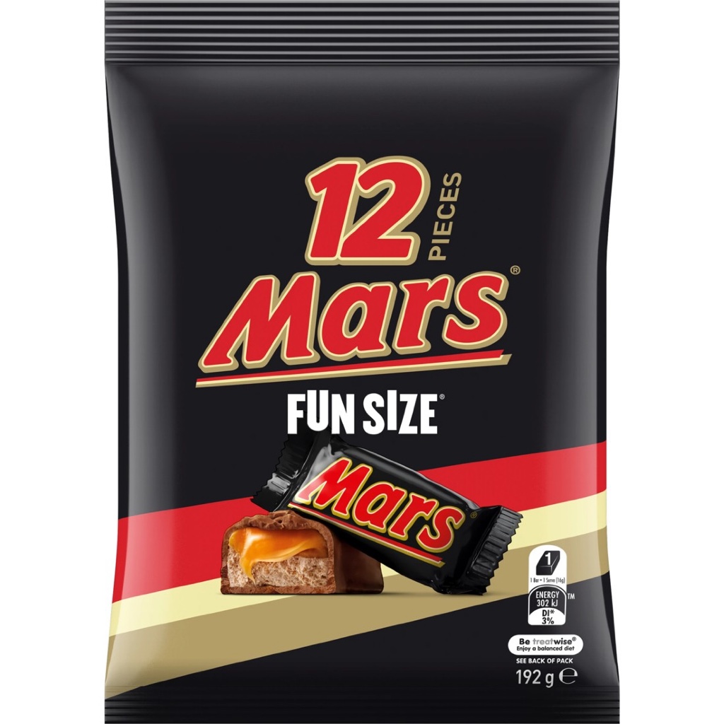 TÚI 12 VIÊN SOCOLA Snickers / Mars Fun Size, 180g - 192g