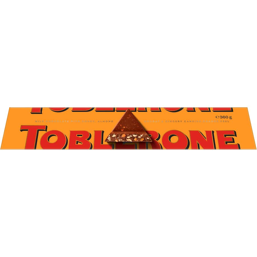 [Hàng Thụy Sĩ] THANH SOCOLA TAM GIÁC TRỨ DANH Toblerone CHOCOLATE Block / ORANGE, ALMOND, 340g-360g