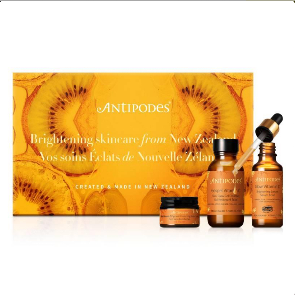 BỘ QUÀ TẶNG SÁNG DA / DƯỠNG ẨM Vi.ta.min C TỰ NHIÊN  - THUẦN CHAY Antipodes – Da Sáng Khỏe Rạng Rỡ