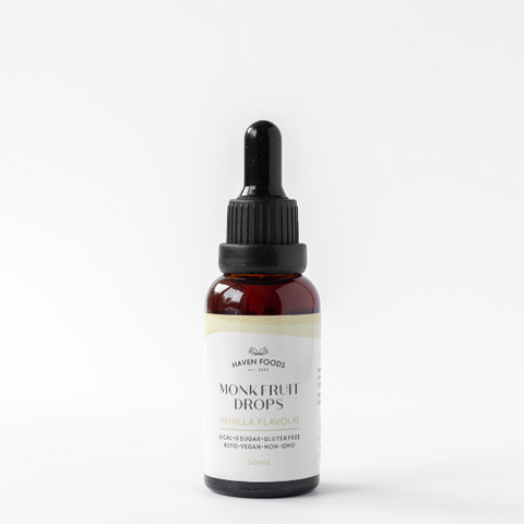 ĐƯỜNG LA HÁN QUẢ LỎNG Haven Foods / SweetNZ Pure Flavour, Monk Fruit Drops, Non GMO, 30ml