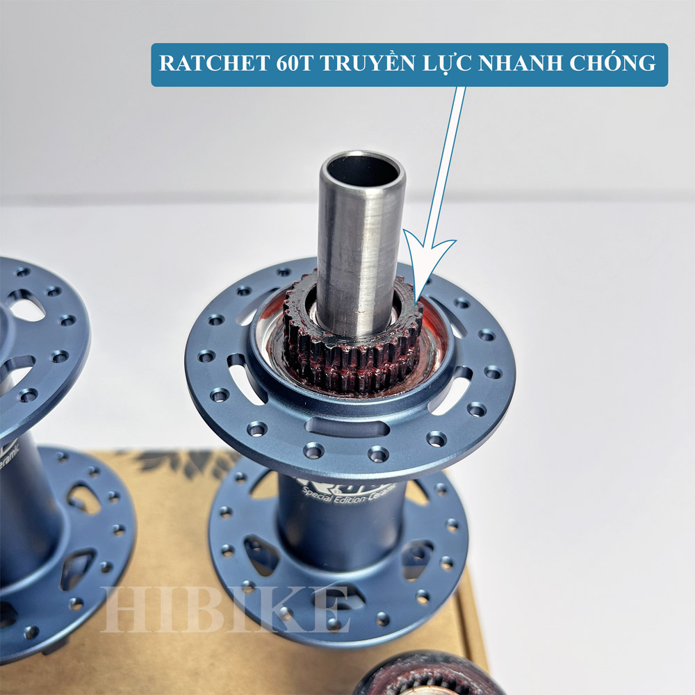 Bộ Hub KOOZER 350 Boost CERAMIC Ratchet 60T 32 Lỗ - Phanh Đĩa 6 ốc