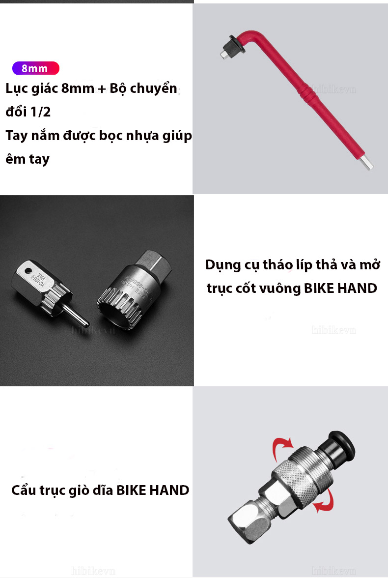 Bộ đồ nghề sửa xe đạp BIKE HAND YC-728