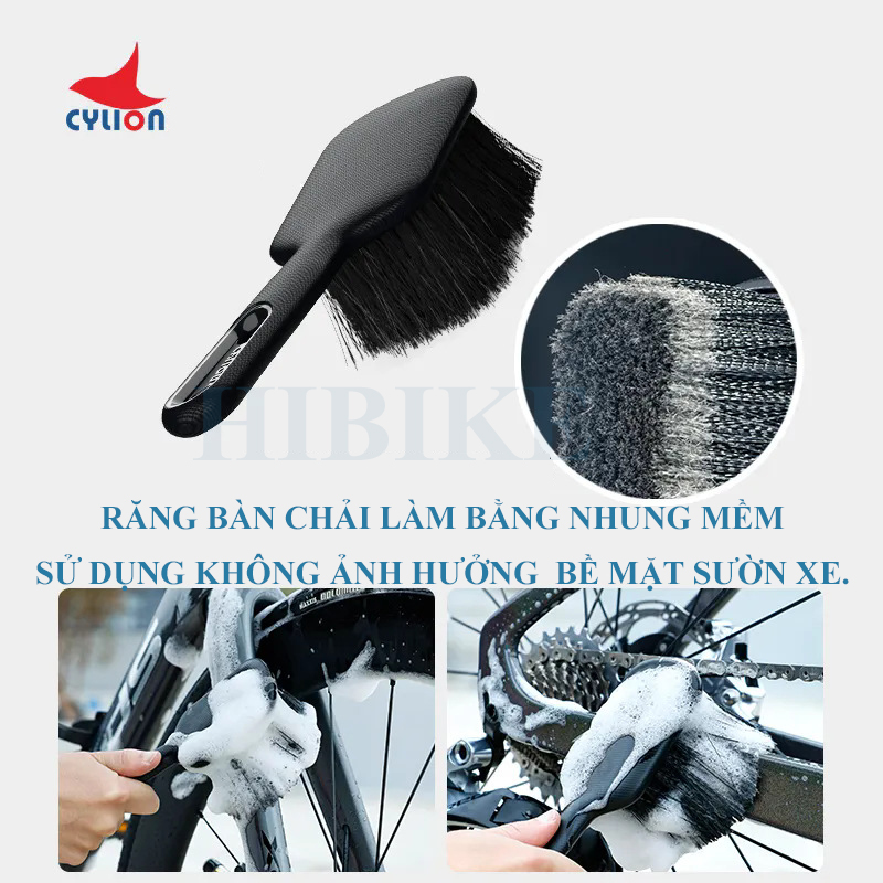 Bộ Dụng Cụ Vệ Sinh Xe Đạp 8 Món Cylion