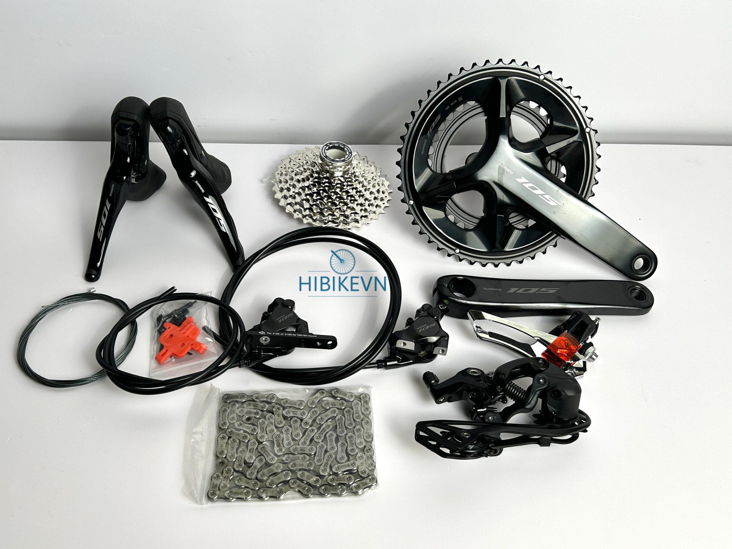 Bộ Group Phanh Đĩa SHIMANO 105 R7120 2X12S JAPAN