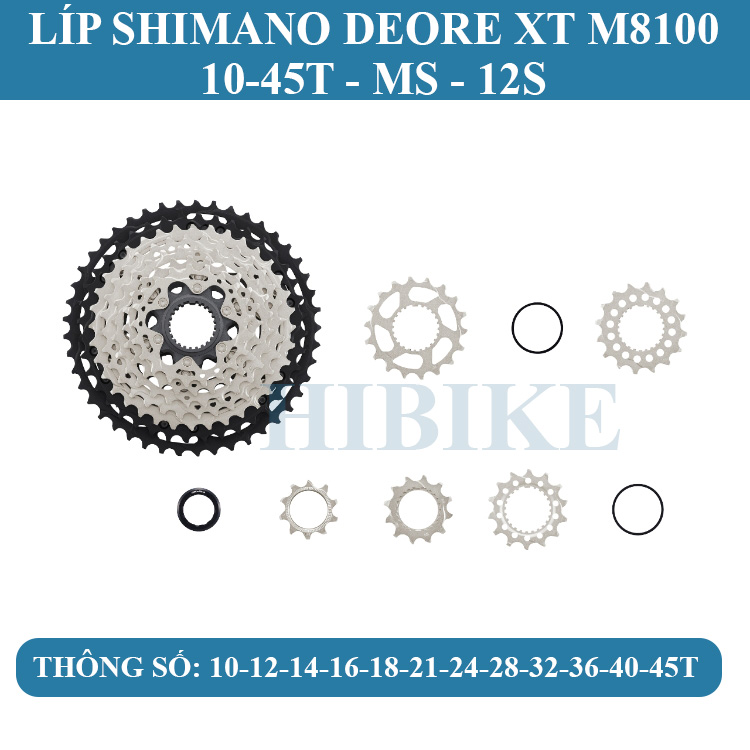 Bộ Group SHIMANO DEORE XT M8100 2X12S