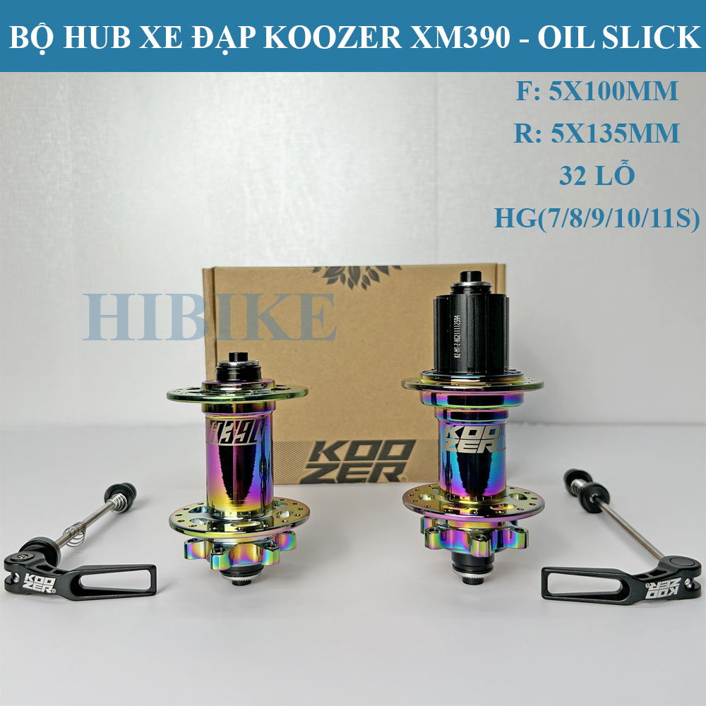 Bộ Hub KOOZER XM390 32 Lỗ 6 Pawls TPI - Phanh Đĩa 6 Ốc - Tăm Móc
