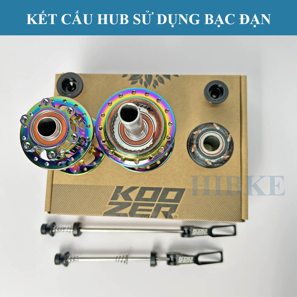Bộ Hub KOOZER XM390 32 Lỗ 6 Pawls TPI - Phanh Đĩa 6 Ốc - Tăm Móc