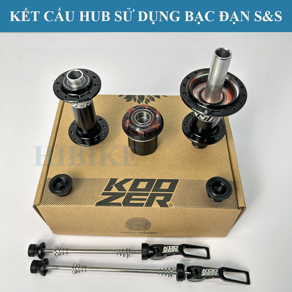 Bộ Hub KOOZER 450 20/24 Lỗ  6 Pawls - Phanh V - Tăm Móc - HG