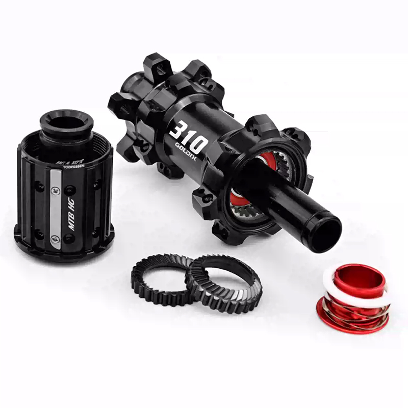 Bộ Hub GOLDIX M310 Ratchet 60t Hình Nón 28H - Phanh Đĩa 6 Ốc