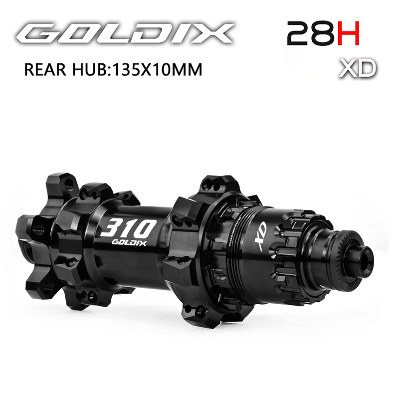 Bộ Hub GOLDIX M310 Ratchet 60t Hình Nón 28H - Phanh Đĩa 6 Ốc