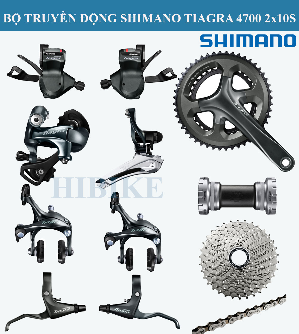 Bộ Group Xe Đạp SHIMANO TIAGRA 4700 2*10s – Tay Ngang
