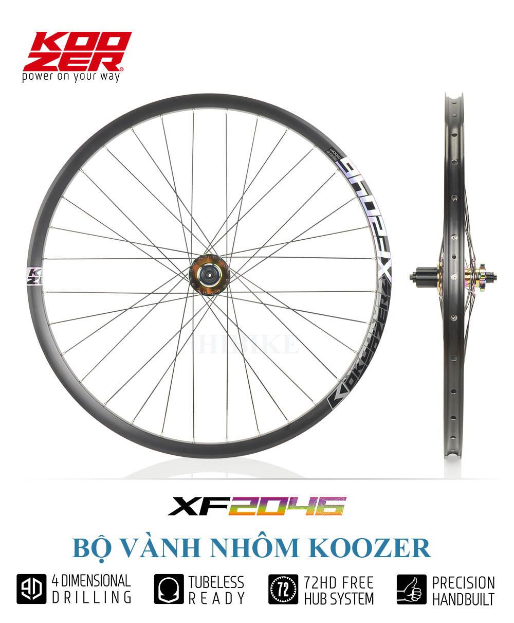 Bộ Vành Nhôm 26/27.5/29Inch KOOZER XF2046 - Phanh Đĩa 6 Ốc