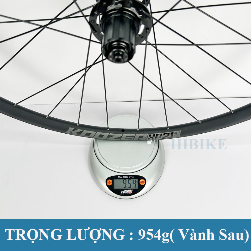 Bộ Vành Nhôm 27.5/29 Inch KOOZER XR21 350 Ratchet 40T - Phanh Đĩa
