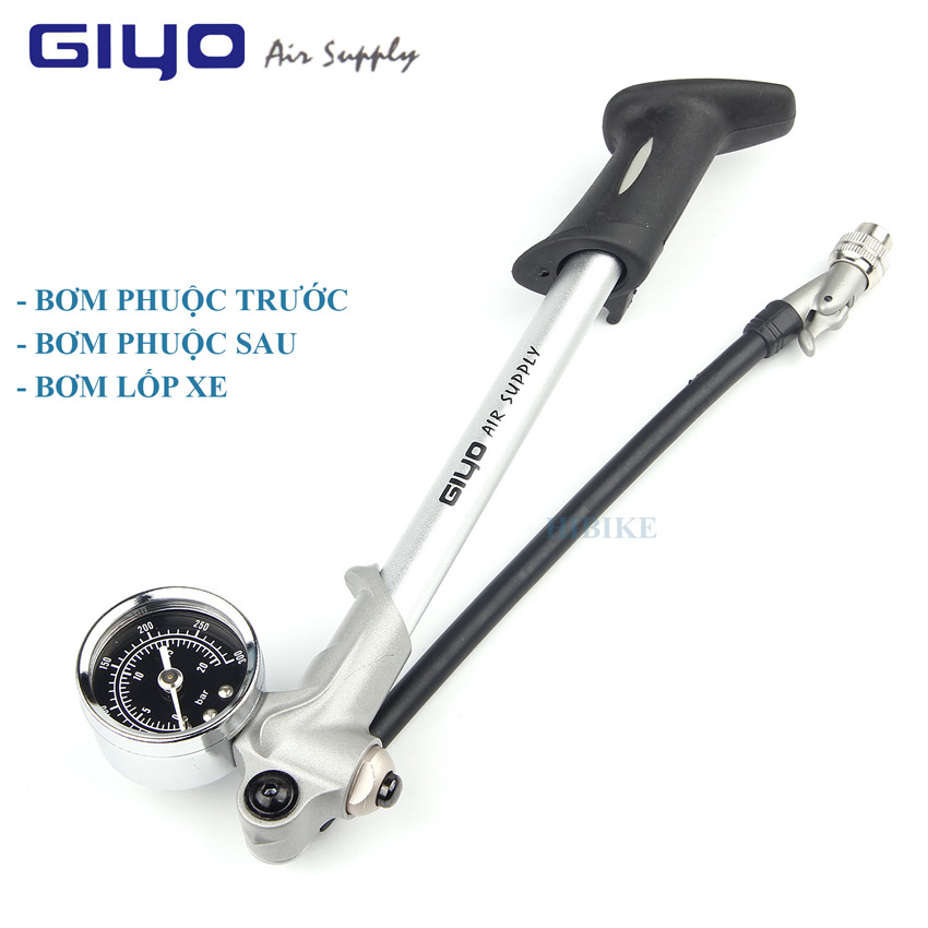 Bơm Phuộc Hơi Xe Đạp GIYO GS-02D