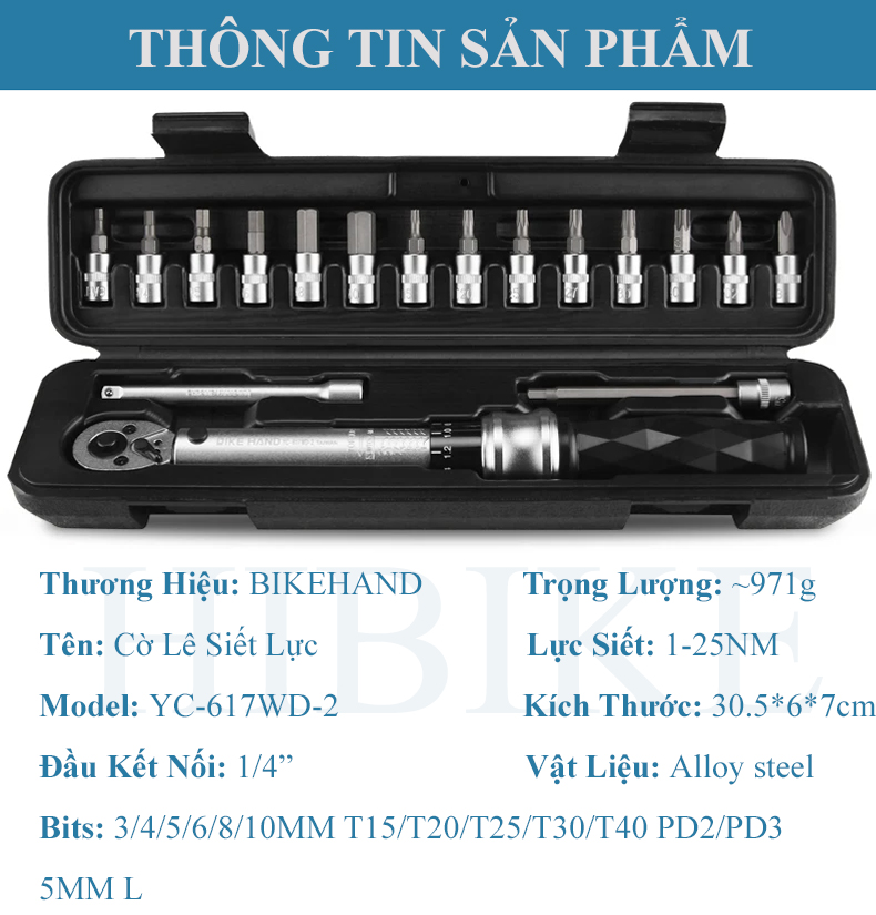Cờ Lê Siết Lực BIKE HAND YC-617WD-2