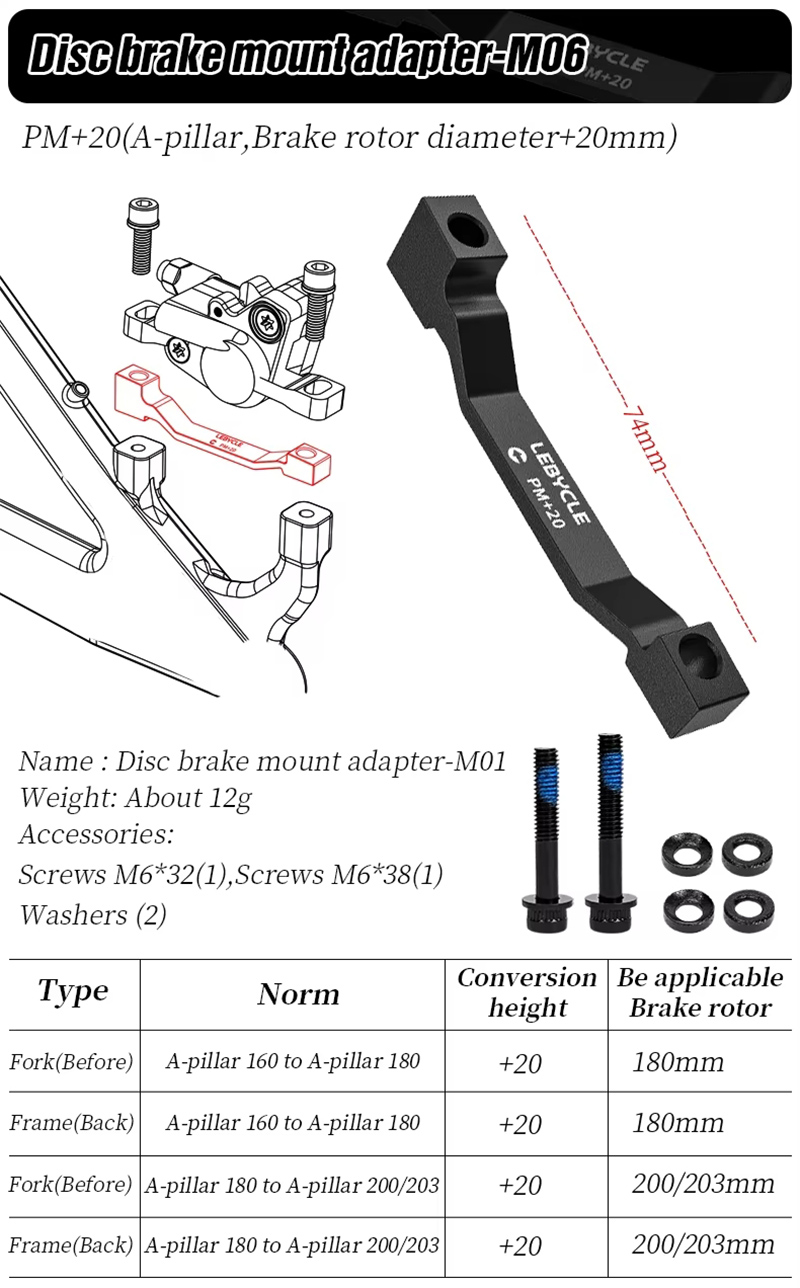 Cầu Phanh Lebycle Xe Đạp MTB Hoặc Touring