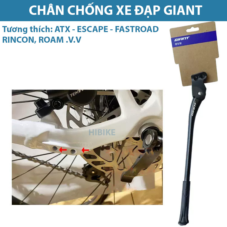 Chân chống gắn khung xe đạp GIANT ATX, ESCAPE, FASTROAD