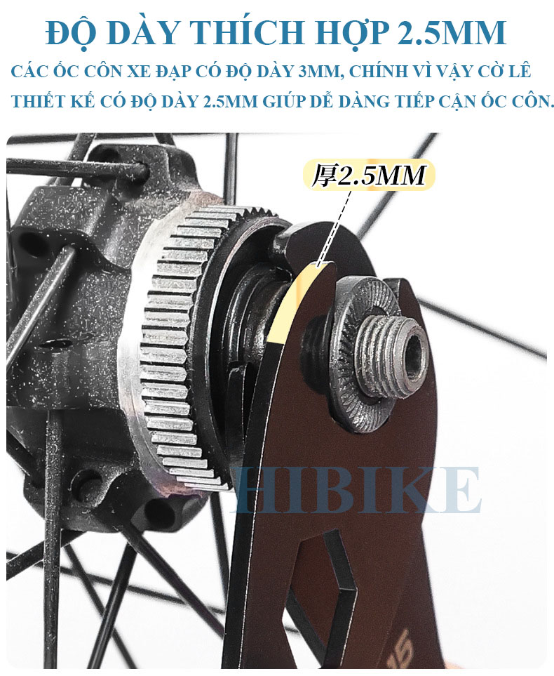 Cờ Lê Điều Chỉnh Hub Trục Côn Xe Đạp LEBYCLE