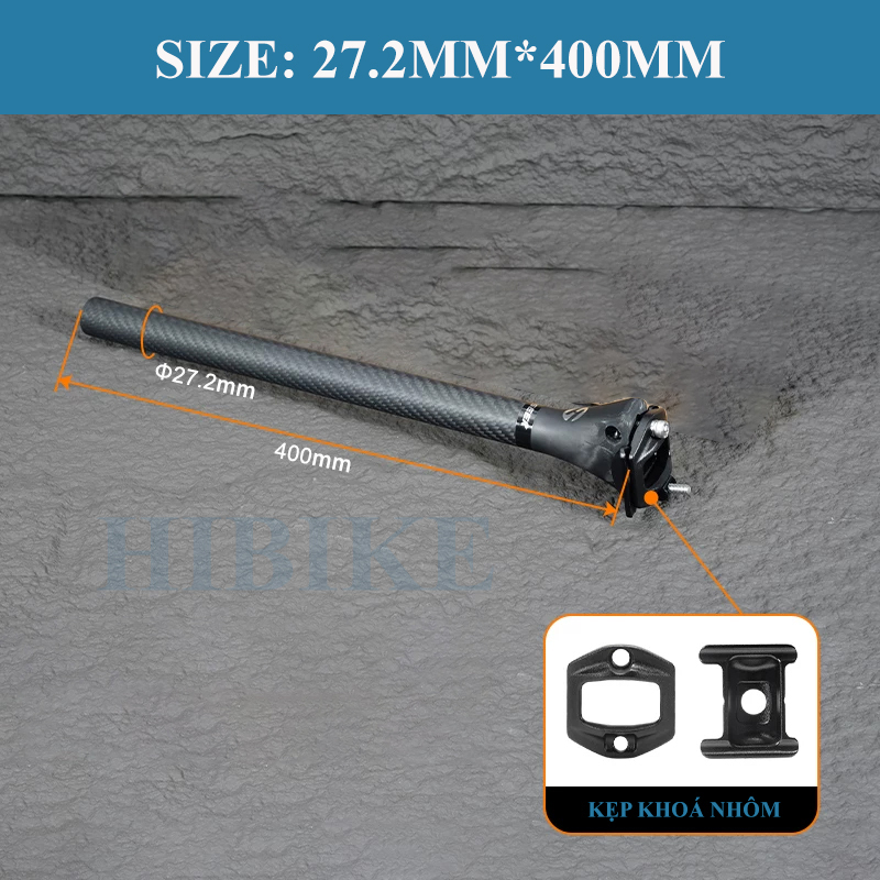 Cọc Yên Xe Đạp CARBON Cao Cấp TOSEEK C25 0 Độ