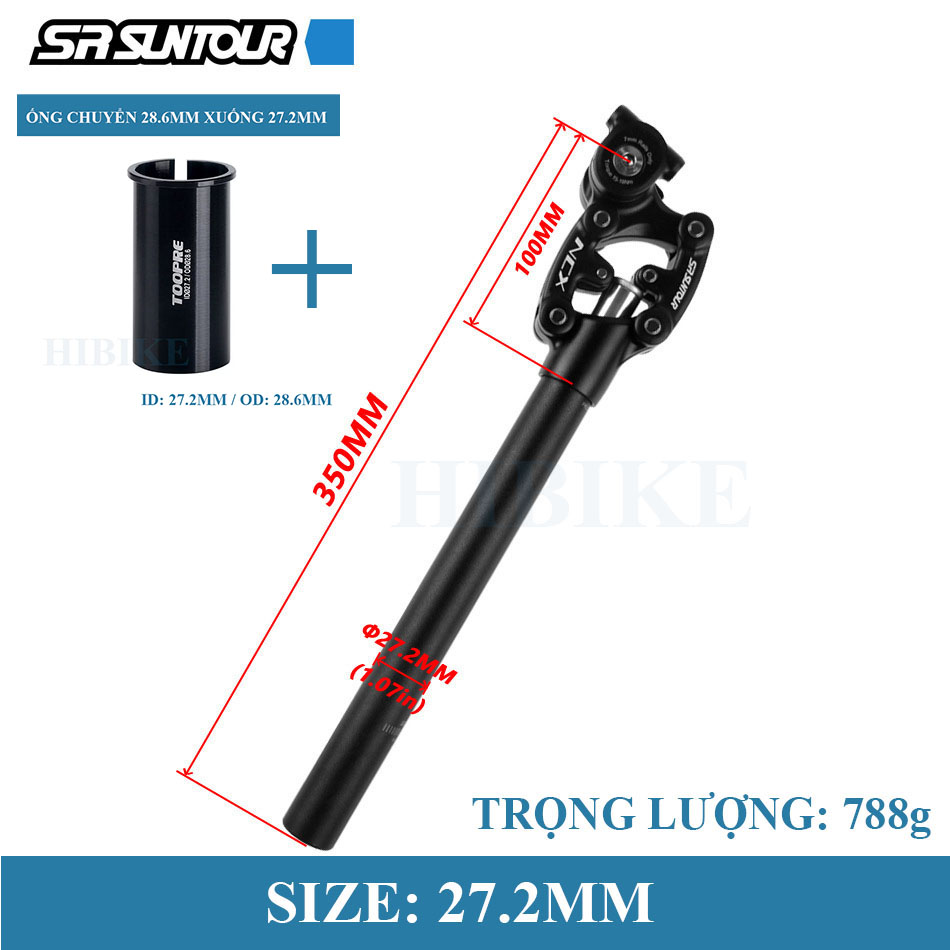 Cọc Yên Xe Đạp Giảm Xóc SUNTOUR NCX