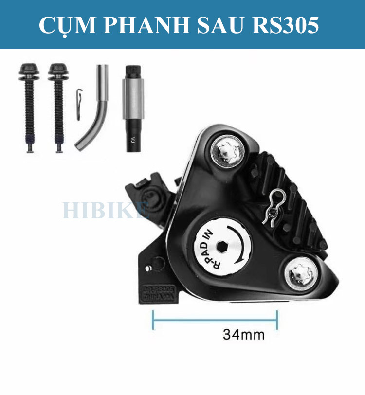Cụm Phanh Đĩa Cơ Tản Nhiệt SHIMANO BR-RS305