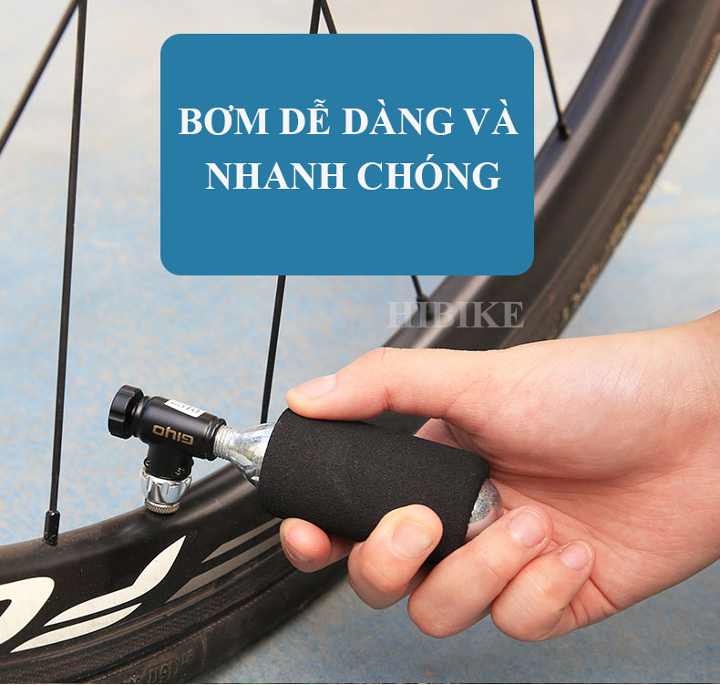 Đầu Bơm Xe Đạp CO2 GIYO GC-08SE