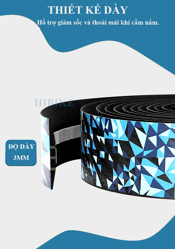 Băng Quấn Ghi Đông Xe Đạp PU EVA Màu 3D