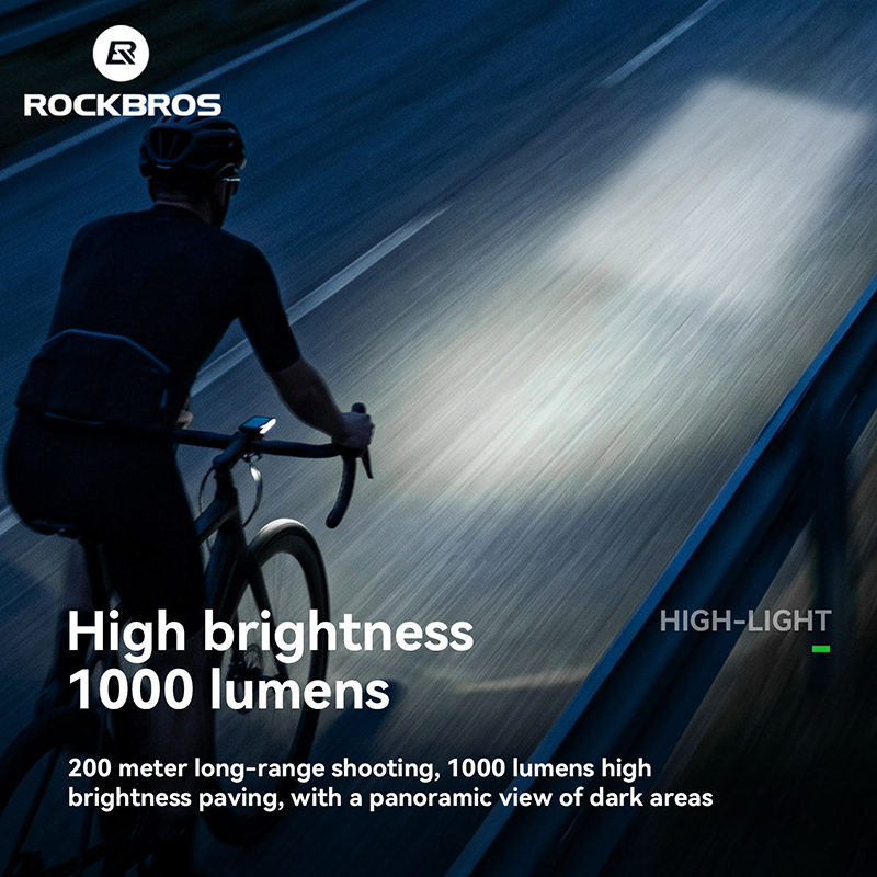 Đèn Pha Xe Đạp Độ Sáng Cao ROCKBROS 1000 LUMENS