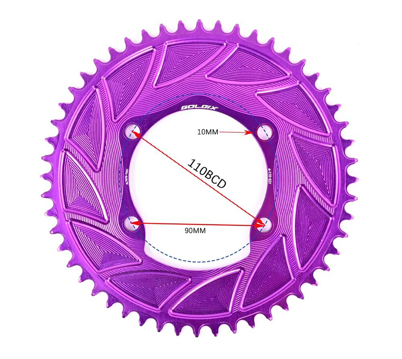 Đĩa Răng Nhôm 7075 Goldix BCD 110MM R7000 R7100 R8100 R9200