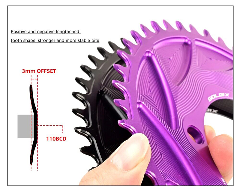 Đĩa Răng Nhôm 7075 Goldix BCD 110MM R7000 R7100 R8100 R9200