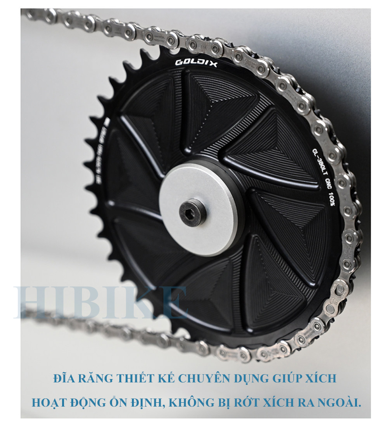 Đĩa Răng Nhôm Direct Mount Xe Đạp GOLDIX AL-T6 Offset 3mm