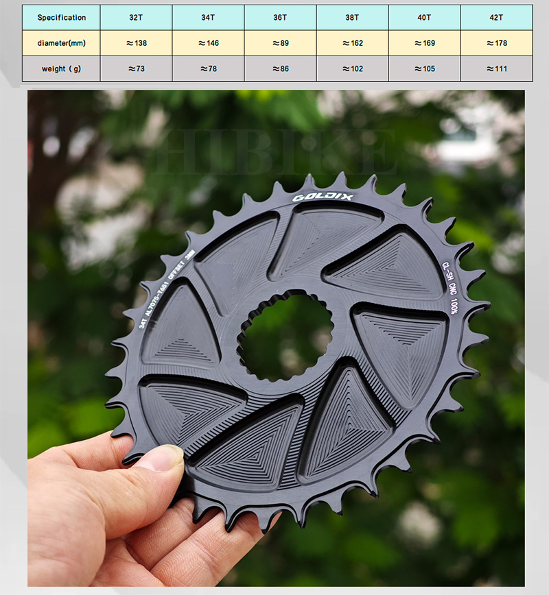 Đĩa Răng Nhôm Direct Mount Xe Đạp GOLDIX AL-T6 Offset 3mm
