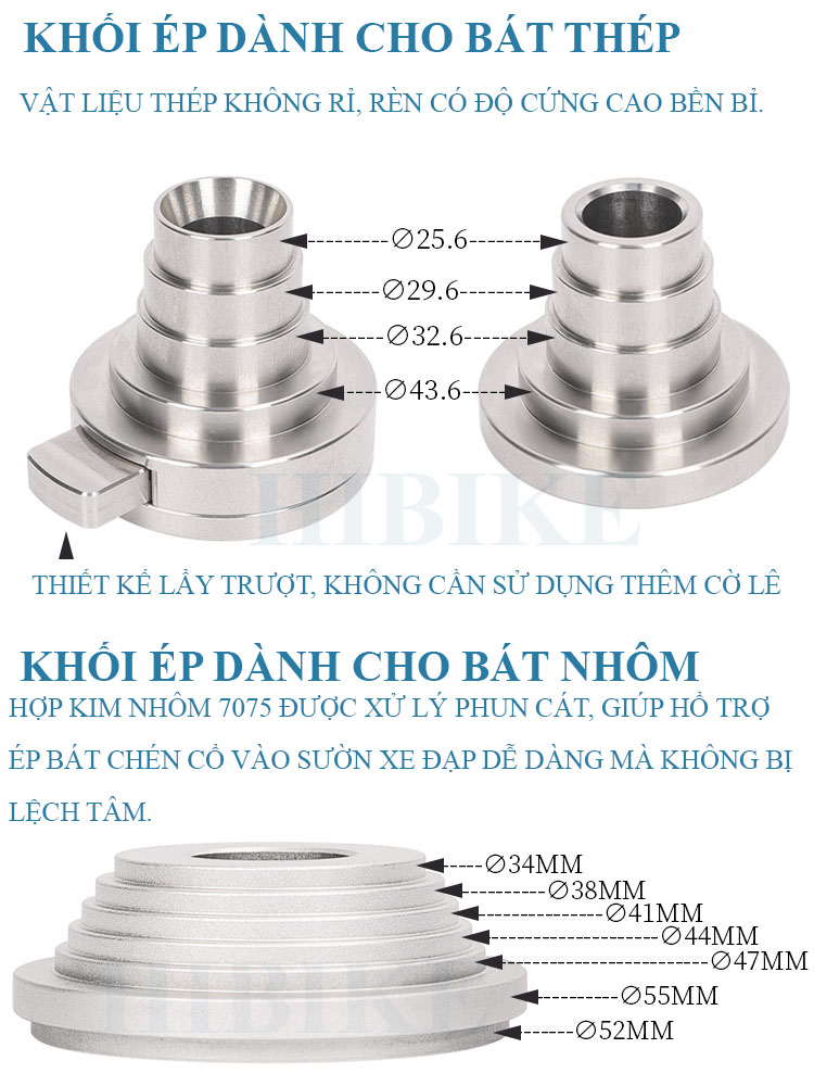 Dụng Cụ Ép Chén Cổ  Xe Đạp LEBYCLE PRO