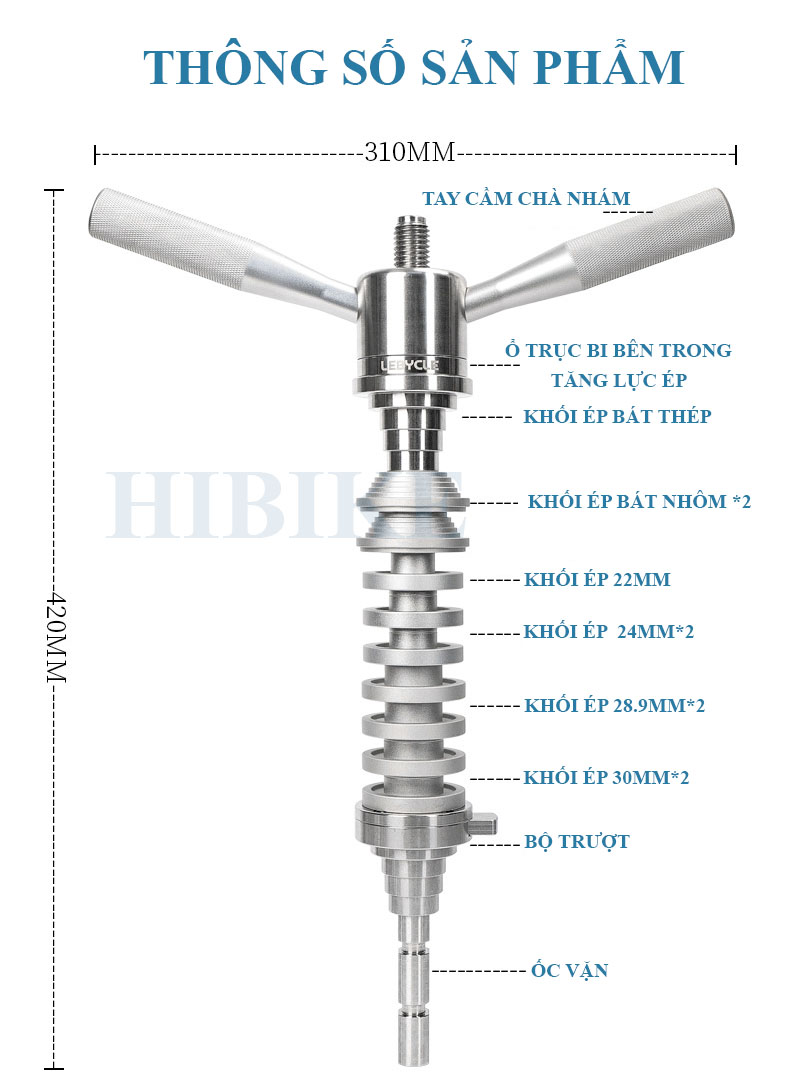 Dụng Cụ Ép Chén Cổ  Xe Đạp LEBYCLE PRO