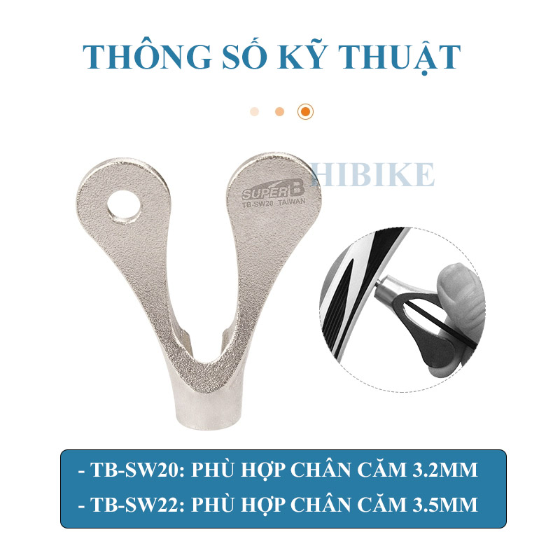 Dụng Cụ Rút Căm Vành Xe Đạp SUPER B 3.2MM Và 3.5MM