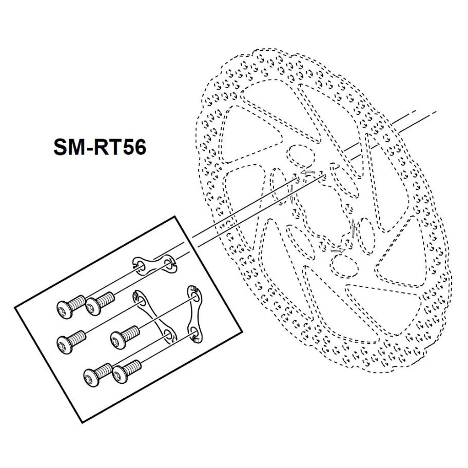 Đĩa Phanh Xe Đạp SHIMANO SM-RT56