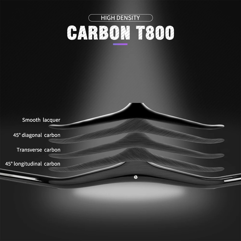 Ghi Đông Xe Đạp MTB Liền Pô Tăng Âm Sườn CARBON TOSEEK TM200