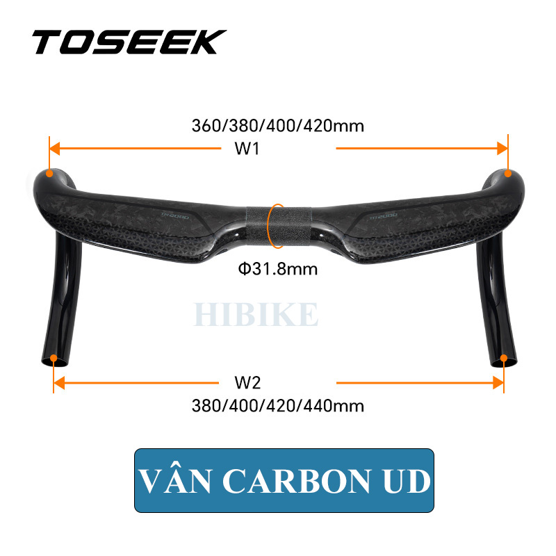 Ghi Đông Xe Đạp Đua CARBON TOSEEK TR2000