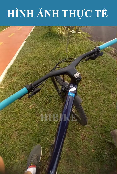 Ghi Đông Xe Đạp MTB Liền Pô Tăng CARBON TOSEEK - Màu Đen