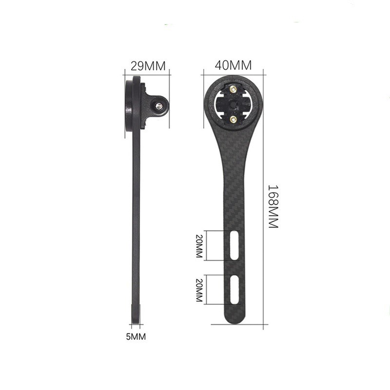 Giá bắt đồng hồ xe đạp gắn ghi đông liền pô tăng CARBON