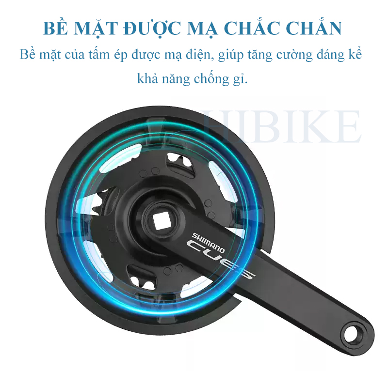 Bộ Giò Dĩa Xe Đạp 2 Tầng SHIMANO CUES U4010 46-30T 170MM