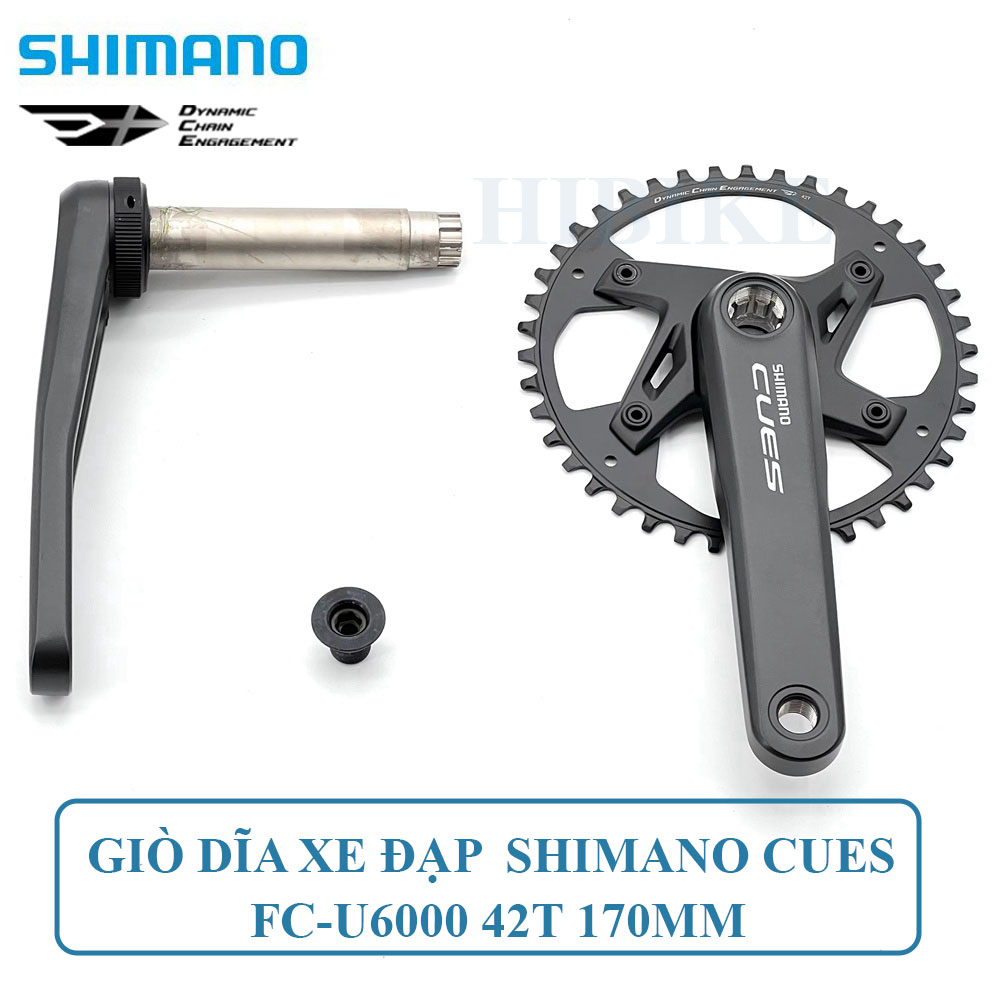 Bộ Giò Dĩa Xe Đạp SHIMANO CUES FC-U6000 42T