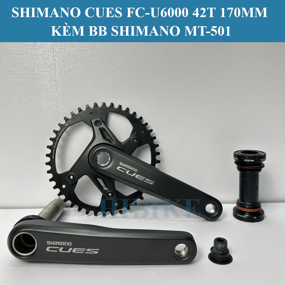 Bộ Giò Dĩa Xe Đạp SHIMANO CUES FC-U6000 42T