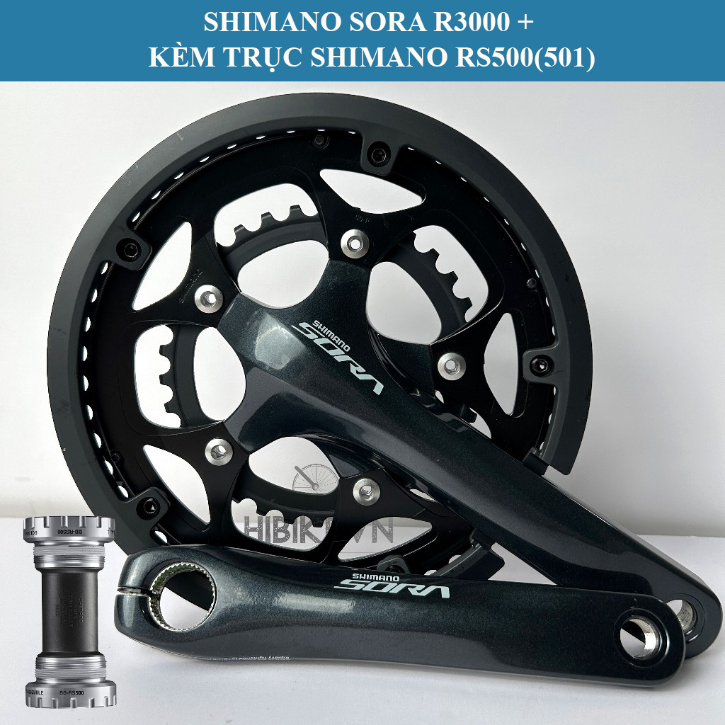Giò Dĩa Xe Đạp SHIMANO SORA FC R3000 50-34T 9S