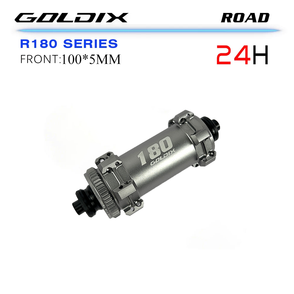 Bộ Hub GOLDIX R180 Ratchet 60t Hình Nón 24H - Phanh Đĩa Centerlock
