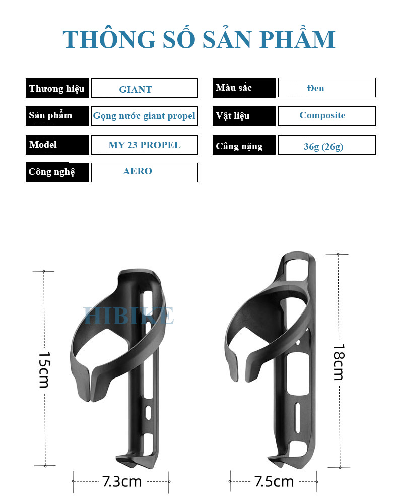 Gọng bình nước GIANT PROPEL AERO