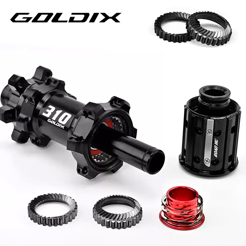 Bộ Hub GOLDIX R310 Ratchet 60t Hình Nón 24H - Phanh Đĩa 6 Ốc