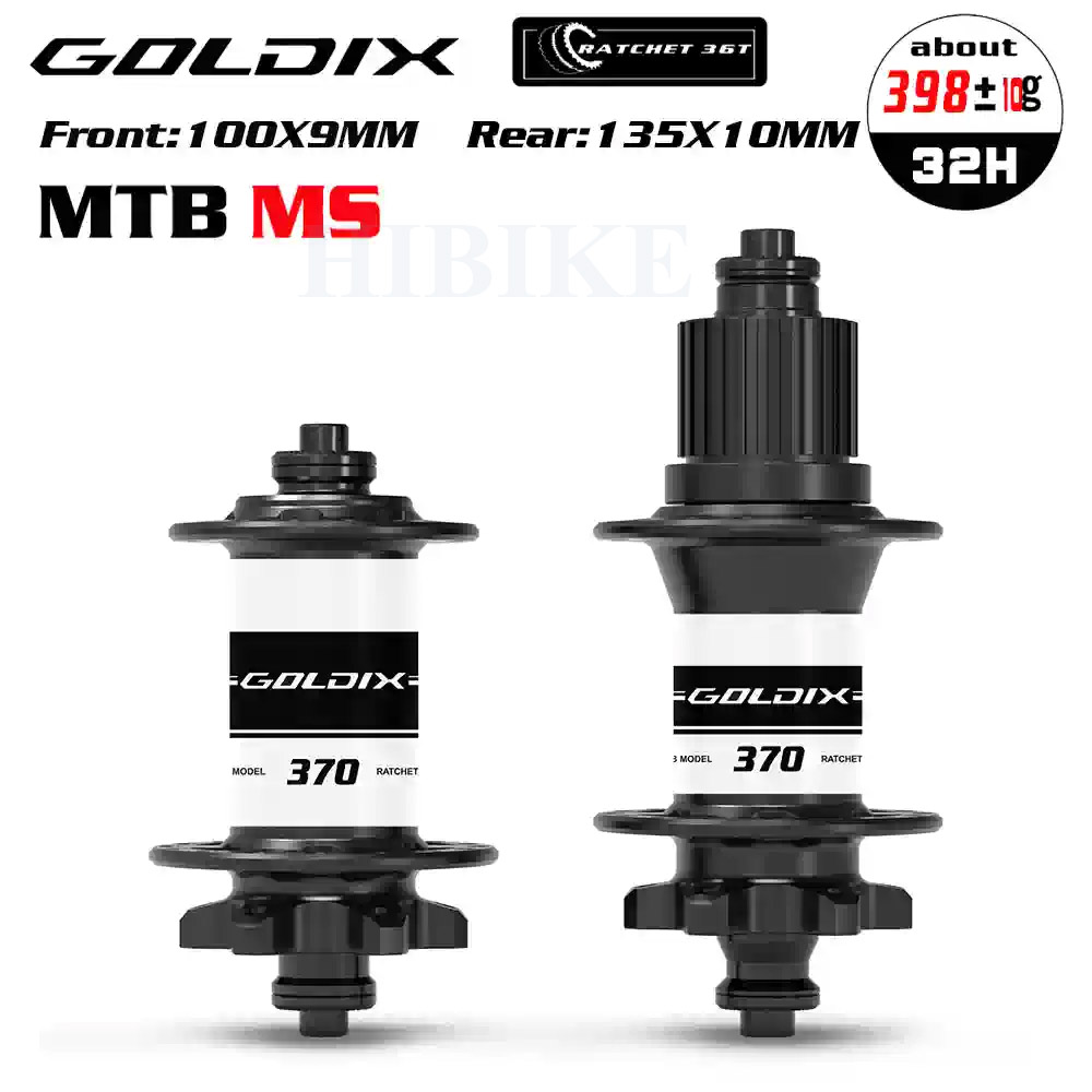 Bộ Hub Xe Đạp GOLDIX M370 - Phanh Đĩa 6 Ốc - Rachet 36T